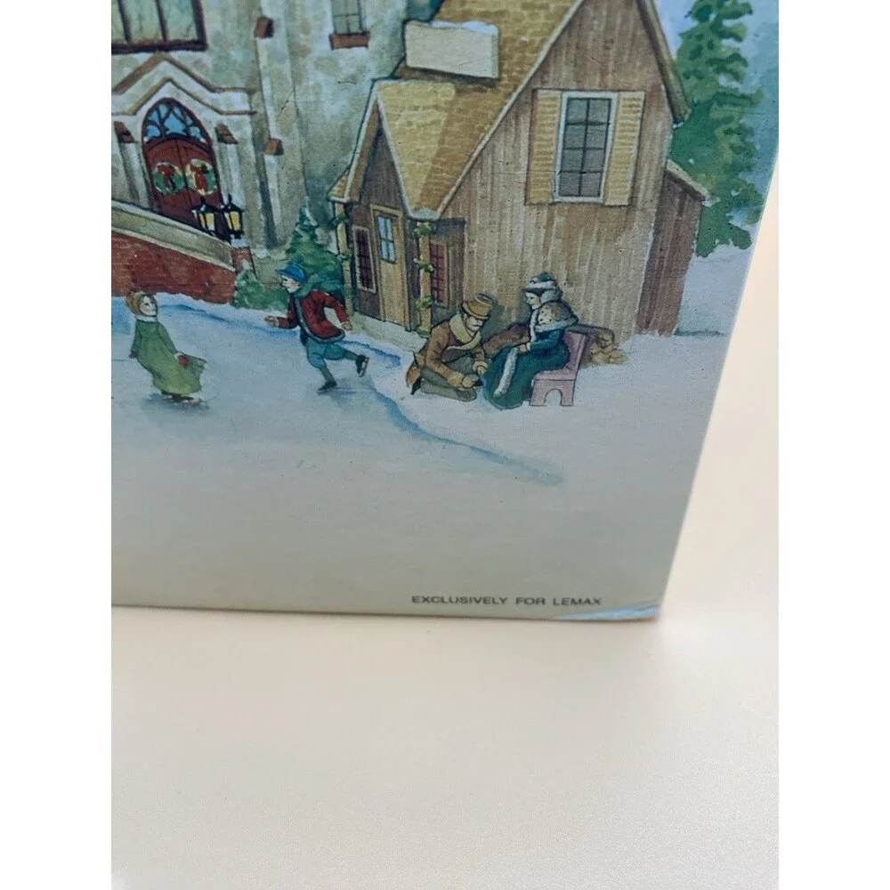 VTG LEMAX PLYMOUTH CORNERS 1997 CHRISTMAS VILLAGE ROCKY POINT LIGHTHOUSE #75245